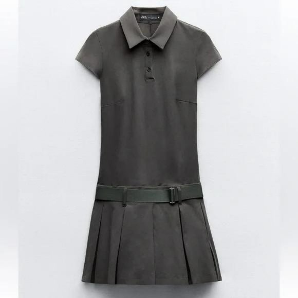 Zara Dresses & Skirts - ZARA BOX PLEAT MINI SHIRTDRESS